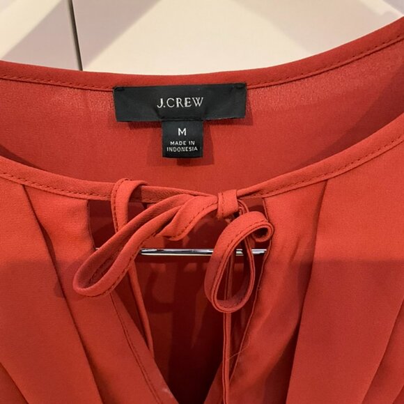 J.Crew Sleeveless Tie-Neck Blouse – Size Medium - Picture 3 of 3